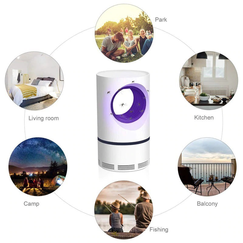 Havenly™ 360° UV Light Mosquito Killer Lamp | Electric Shock Bug Zapper | Portable USB Rechargeable Insect Trap for Indoor & Outdoor Use - HAVENLY