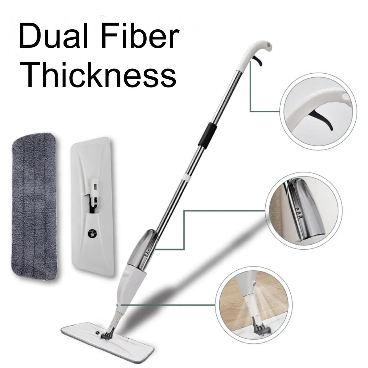 Havenly™ 360° Rotating Professional Spray Mop | Integrated Refillable Water Bottle & Dual-Action Microfiber Pads | Lightweight & Durable Floor Cleaning System - HAVENLY