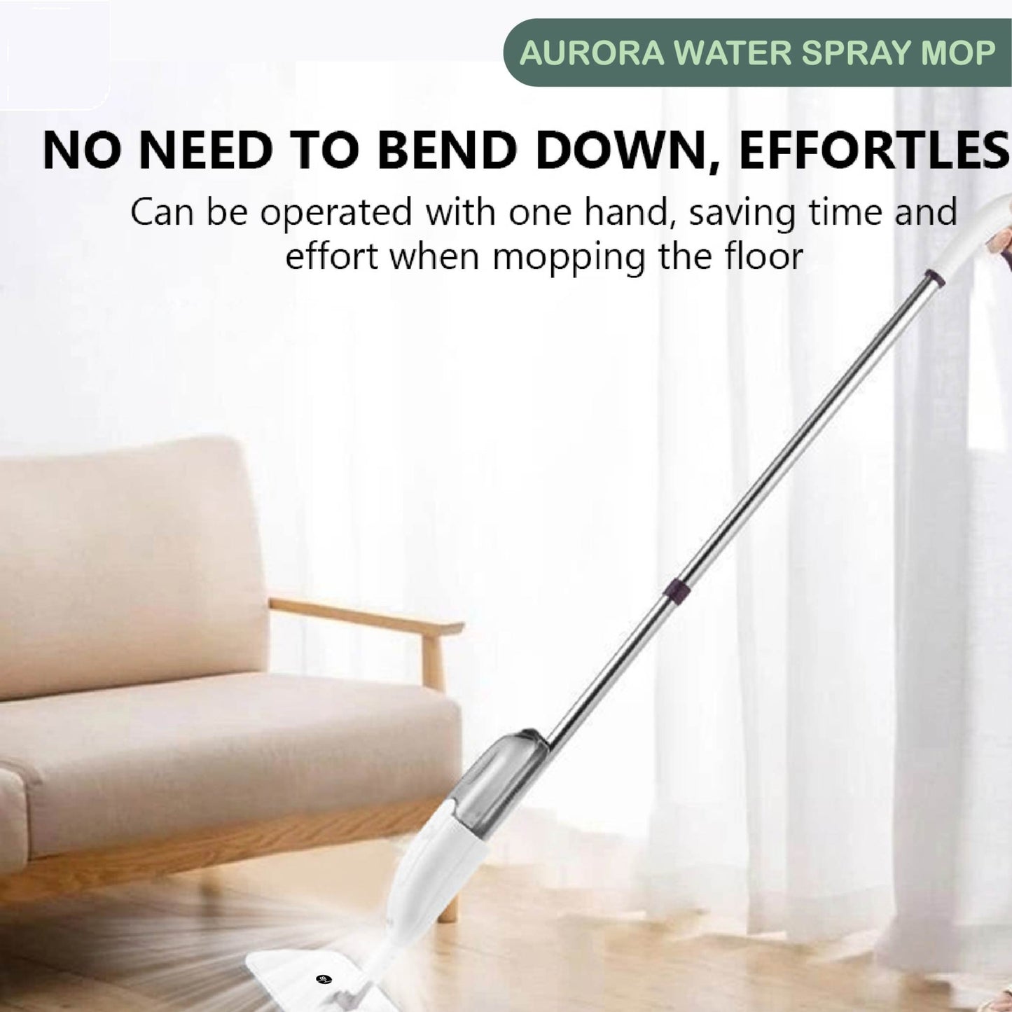 Havenly™ 360° Rotating Professional Spray Mop | Integrated Refillable Water Bottle & Dual-Action Microfiber Pads | Lightweight & Durable Floor Cleaning System - HAVENLY