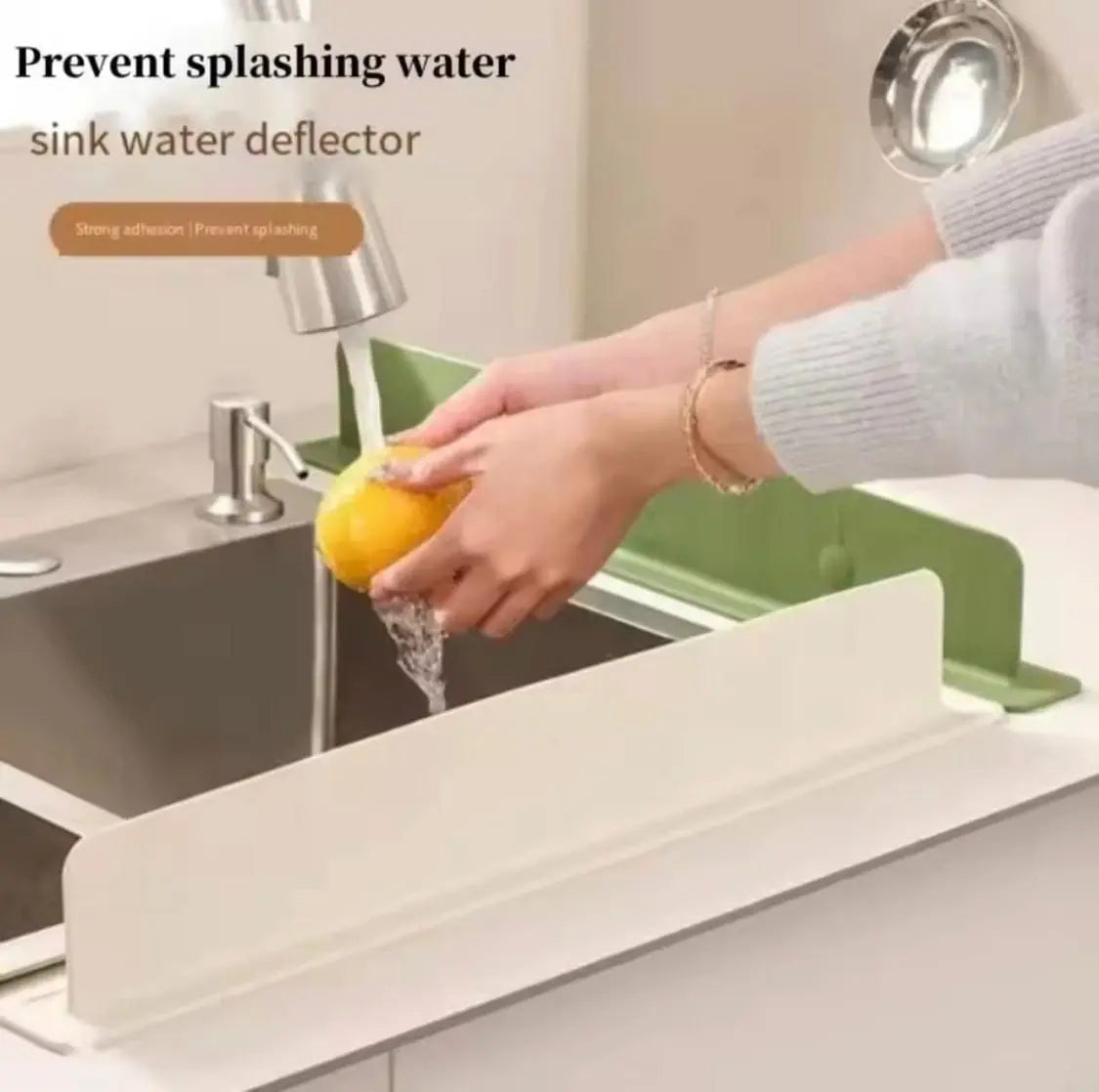 Havenly™ Silicone Sink Splash Guard – Flexible, Anti-Splash Water Deflector with Strong Suction Base - HAVENLY
