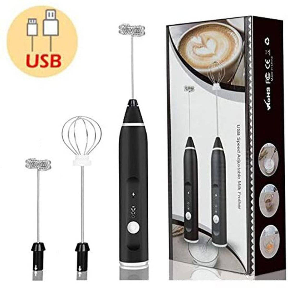 Havenly™ 2-in-1 Rechargeable Electric Coffee Beater & Milk Frother | Professional Handheld Whisk & Egg Beater | 3-Speed Adjustable Mixer for Cappuccino, Latte & Hot Chocolate - HAVENLY