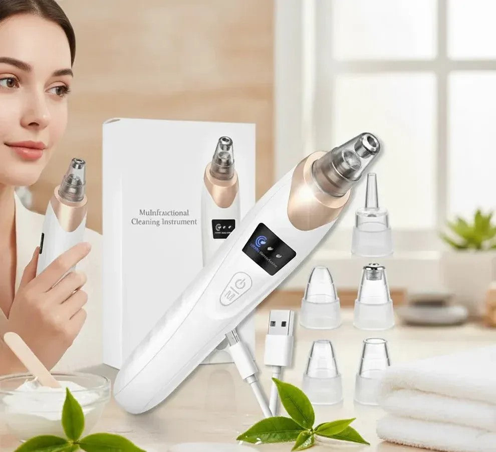 Havenly™ Professional Electric Blackhead Remover | 5-in-1 Vacuum Pore Cleaner & Acne Suction Machine | USB Rechargeable Skin Exfoliating Tool - HAVENLY