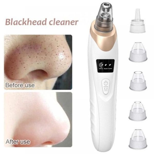 Havenly™ Professional Electric Blackhead Remover | 5-in-1 Vacuum Pore Cleaner & Acne Suction Machine | USB Rechargeable Skin Exfoliating Tool - HAVENLY
