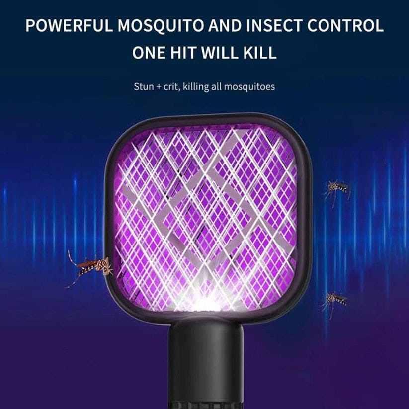 Havenly™ 2-in-1 Folding Mosquito Swatter & UV Light Trap | USB Rechargeable Electric Bug Zapper | Portable 90° Rotating Fly Killer for Home & Travel - HAVENLY