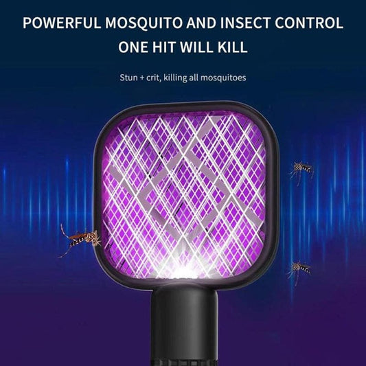 Havenly™ 2-in-1 Folding Mosquito Swatter & UV Light Trap | USB Rechargeable Electric Bug Zapper | Portable 90° Rotating Fly Killer for Home & Travel - HAVENLY