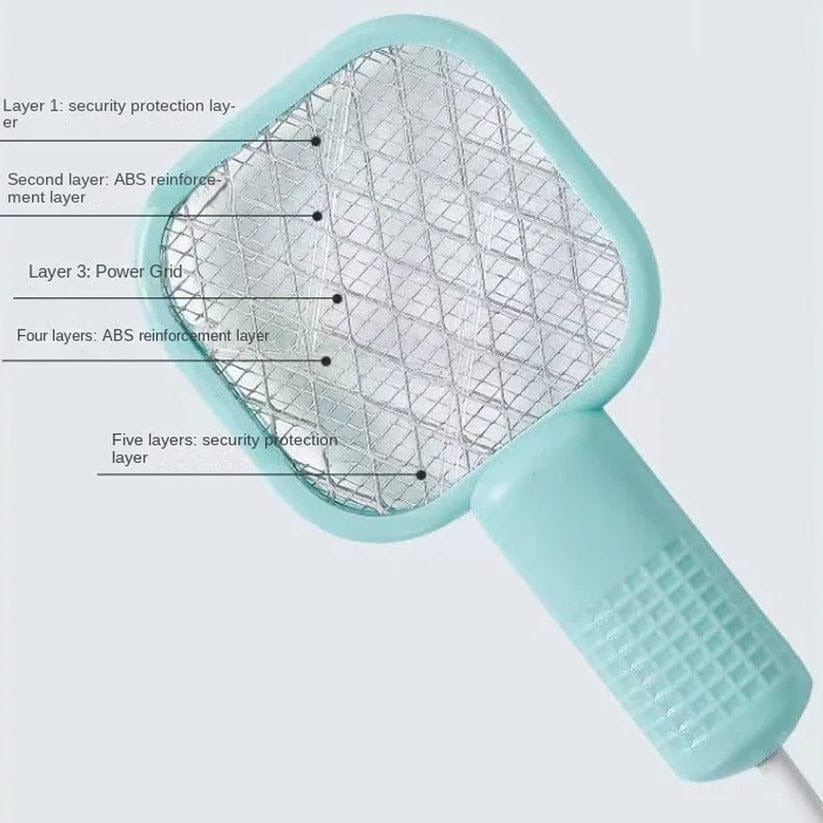 Havenly™ 2-in-1 Folding Mosquito Swatter & UV Light Trap | USB Rechargeable Electric Bug Zapper | Portable 90° Rotating Fly Killer for Home & Travel - HAVENLY