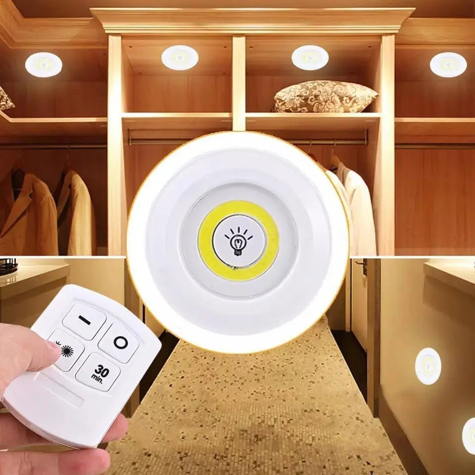 Havenly™ Smart Halo Puck Lights – Wireless, Remote Controlled & Dimmable (Set of 3/6) - HAVENLY
